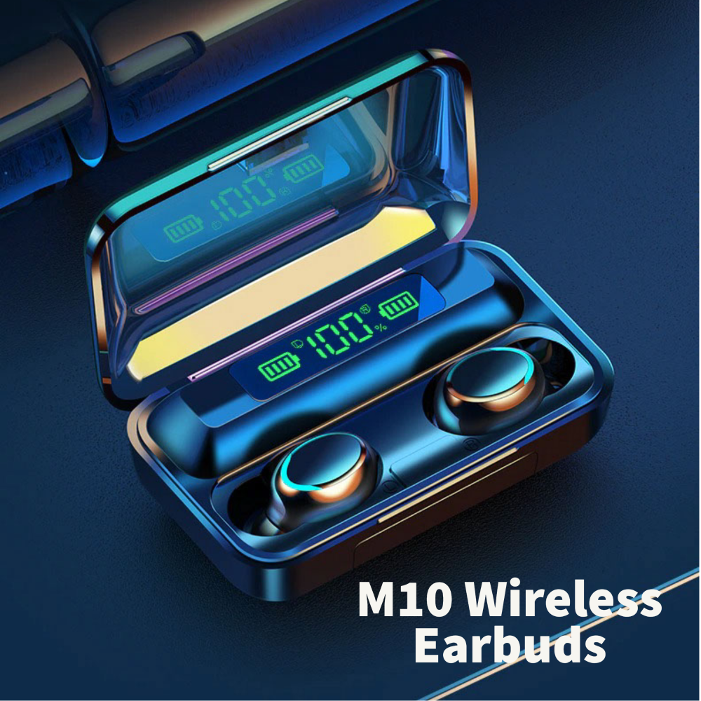 M10 Newest Digital Bluetooth Earbuds Indicator - Leyjao.pk