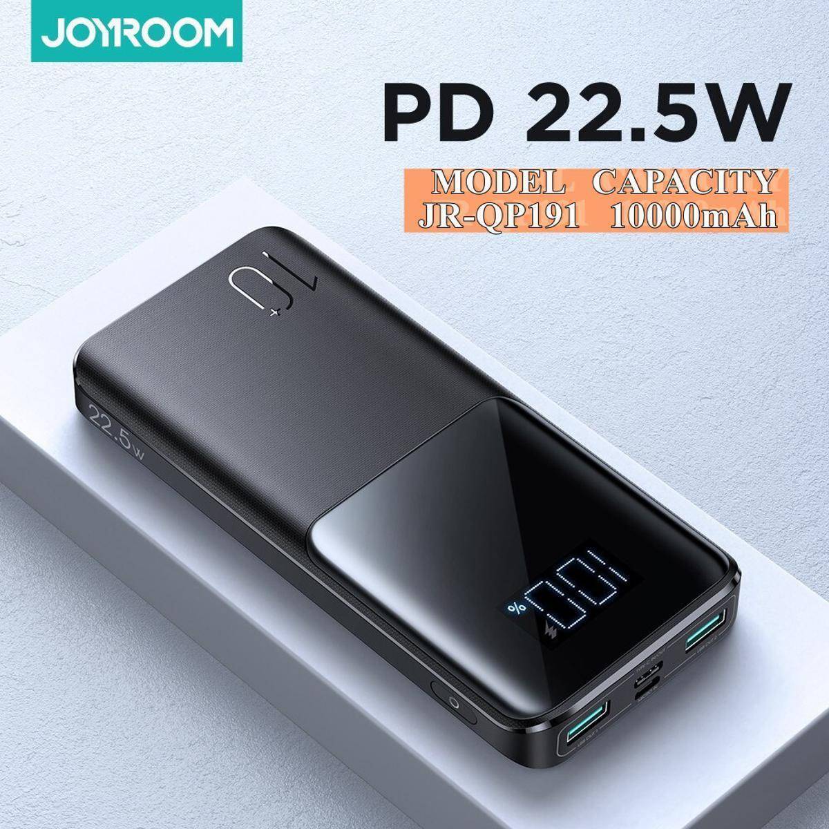 Joyroom Power Bank 10000Mah 22.5W Pd Fast Charging Powerbank Portable  External Battery Phone Charger Powerbank For Iphone 14 Pro Max / 14 Max /14  13 12 11 Pro Max Se 10 Xr