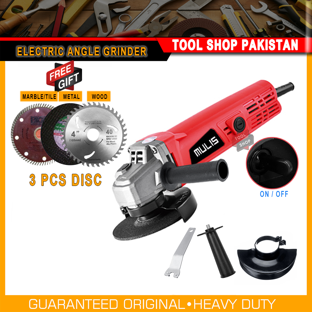 Angle Grinder PRO 100mm MPT Electric Quality 800 Watt Heavy Duty Metal  Cutter