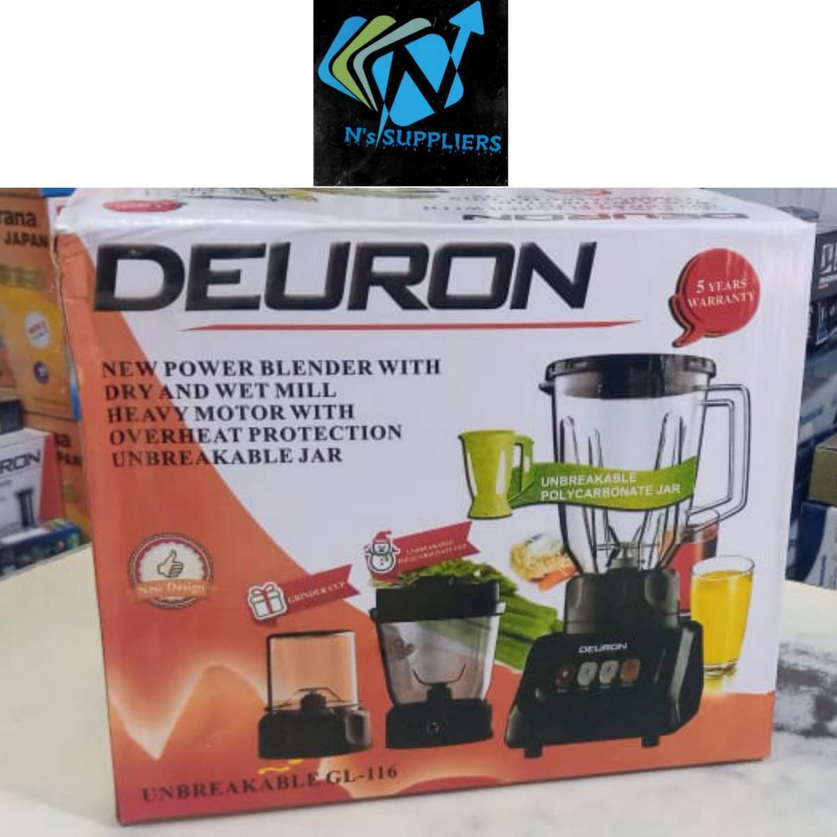 Deuron In One Hand Blender Deuron In Chopper Beater And Blender