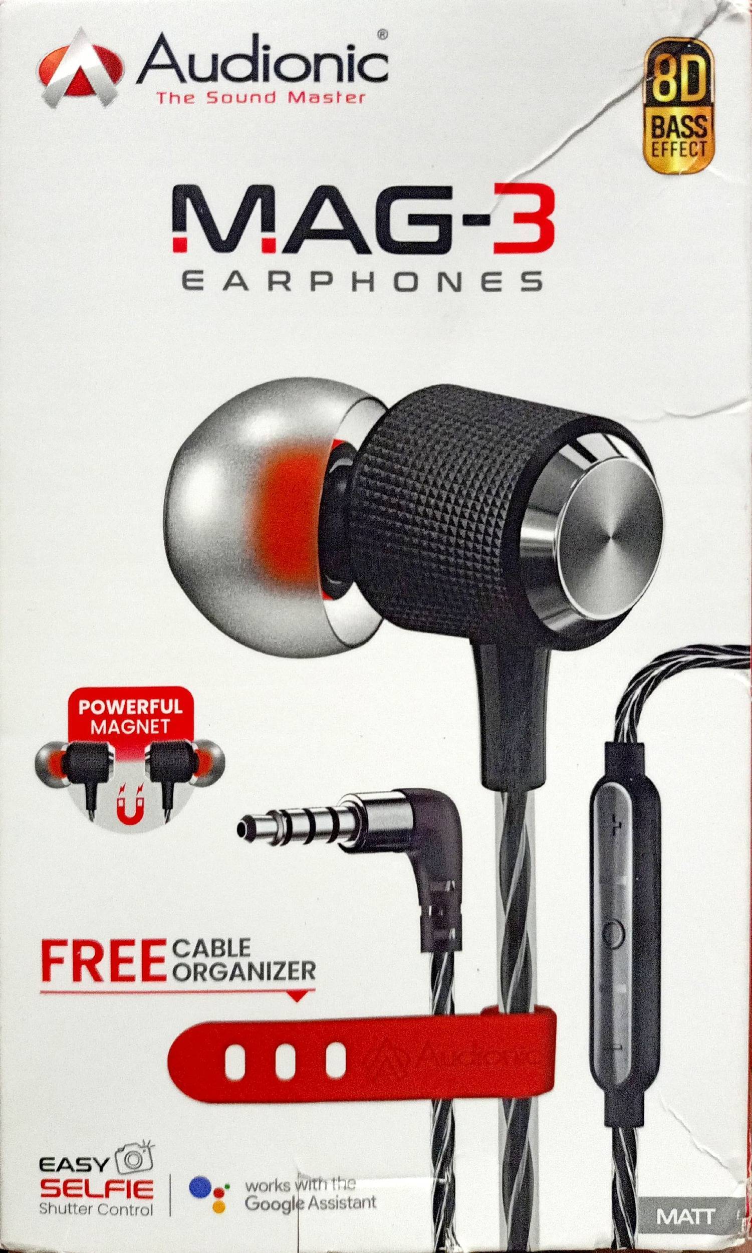 Audionic MAG-3 Handsfree With Powerful Magnet & 8D Bass Effect - Mobile  Geeks