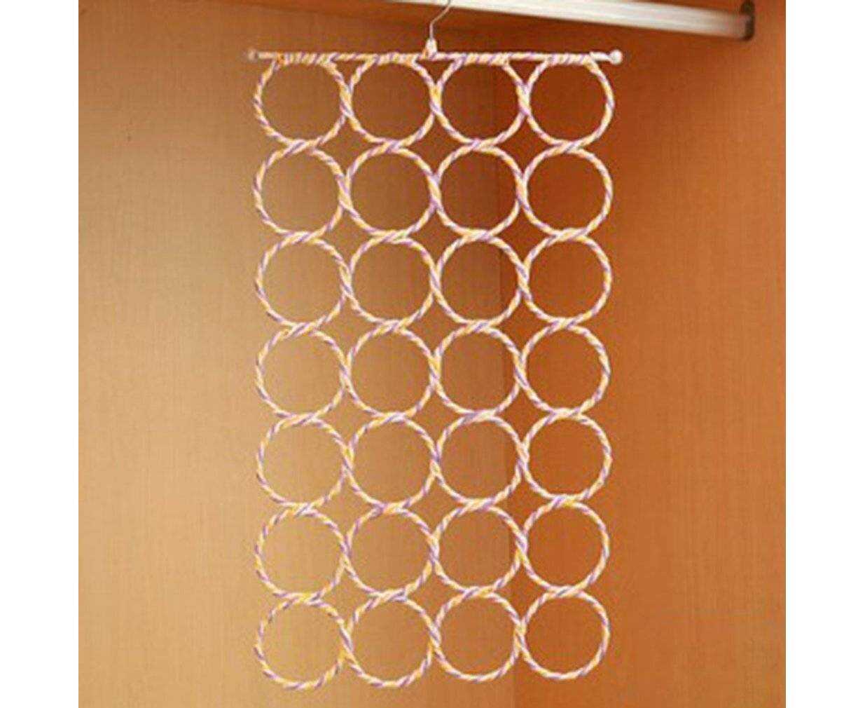 Necklace Holder Jewelry Stand -jewelry Tower Necklace And Bracelets Holder  8 Hooks 12 Earrings Holes 4-tier