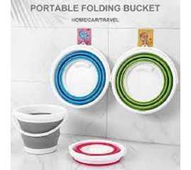 Foldable Silicone Buckets for Fishing Camping Car Washing - Capacity 10 Liter