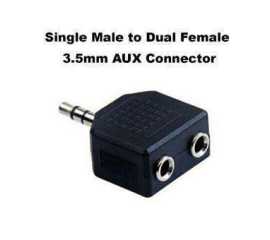 Single Male to Dual Female 3.5mm AUX Connector 3.5mm to dual 3.5mm