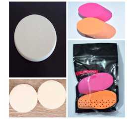 Sponge Cosmetic Puff, Makeup Facial Sponges Powder Puff Beauty Tool (2 Piece)