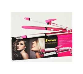 Original Professional Shinon 3 in 1 Hair Straightener + Hair Crimper + Hair Curler