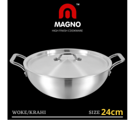 High Finish Cookware Magno Wok/Krahi 24cm