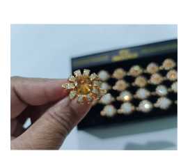 Adjustable Flower Ring For Women - 1 Piece