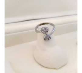 Stylish Heart Shape Sterling Silver Ring For Girls Women