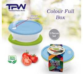 Colorful 2 Pieces Food container Set