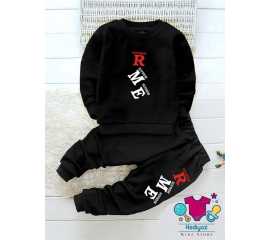 Well Formed Summer Collection Kids Suits - Black Shirt Black Trouser