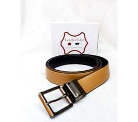 Article: 116112 -Dual Sided Genuine Leather Belt ( Beige and Black)