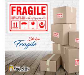 Handle With Care Fragile Stickers for Sensitive Products - Pack 10
