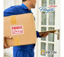 Handle With Care Fragile Stickers for Sensitive Products 10 / 25 / 50 / 100 / 200 - GIFT City - Pack 100
