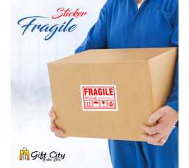 Handle With Care Fragile Stickers for Sensitive Products 10 / 25 / 50 / 100 / 200 - GIFT City - Pack 25  01