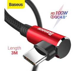 Baseus USB Type C Elbow Cable - 3Meter