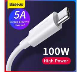 Baseus PD USB  Type-C Charging Data Cable - 100W - White