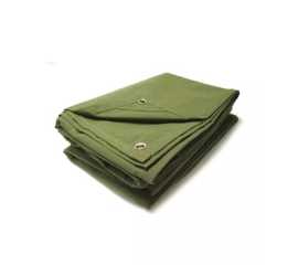 Large Heavy Duty Army Green Canvas Tarpal - 9ft X 12ft