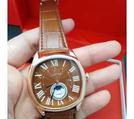 Cartier Men Watch Brown
