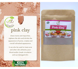Zain Herbals  Pink Clay Skin Care  Draw Out Impurities  Fresh Skin - 100G