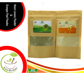 Zain Herbals | Orange Peel Powder 125G & Neem Acne Mask 125G