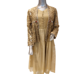 Ladies Organza Jacket Masoori Frock