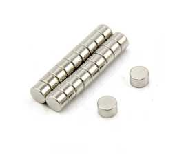 Pack of 10 Small Round Super Strong Neo-Dymium Magnets Size 8X1Mm