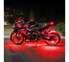 2 Pcs Car & Bike RGB Strip light Waterproof Flasher Strobe