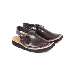 Amani Maqdur Peshawari Chappal For Men - Brown