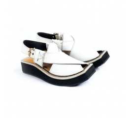 Amani Sultan Peshawari Chappal For Men - White