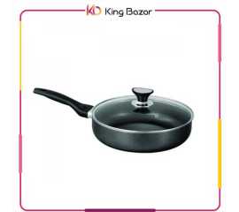 Sonex Classic Fry Pan With Glass Lid Non Stick Coating - Black