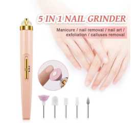 5 In 1 Electric Manicure Kit- Drill Mill For Manicure  Polisher Remover