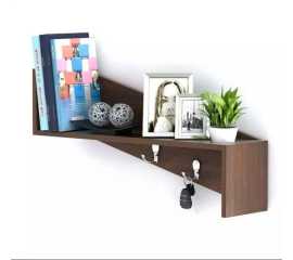 Unique Display Shelf - Brown