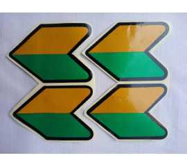 Car Stickers Of JDM Logo - Pack Of 4