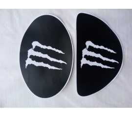 pack of 2 Vinyl Stickers For Backlight cover Of 70cc and 125cc Bike