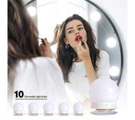 Hollywood Style LED Vanity Mirror Lights Bulbs - 10 LED