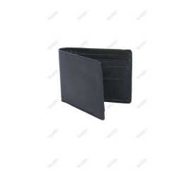 Geniune Plain Leather Wallet - Black