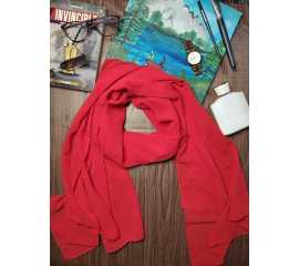 Plain Chiffon Hijab For Women - 1 Piece