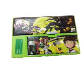 Ben 10 Print Large Button Fancy Pencil Box For Kids
