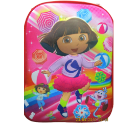 3D-Cartoon Character Dora School Bag - Red