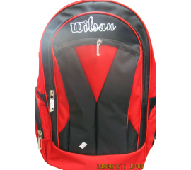 Excellent Quality Wilson Large School Bag - Black & Red