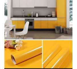 12 X 36 Inches Shiny Yellow Shiny Yellow Sticker Carbon Pvc Paper 3 Feets