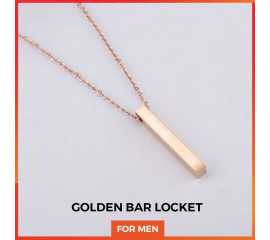 Golden Bar locket for Men