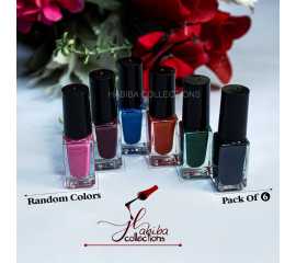 Peel Off Nail Paints For Women - Pack Of 6 Pieces