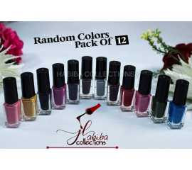 Peel Off Nail Paints For Women - Pack Of 12 Pieces