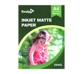 A4 Koala Inkjet Matt Printing Paper 260g - 50 Sheets