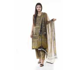 Summer Collection Digital Printed 3 Piece Lawn Suits With Daimond Lawn Dupatta - DDS-02