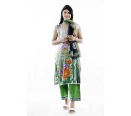 Summer Collection Digital Printed 3 Piece Lawn Suits With Daimond Lawn Dupatta - DDS-13