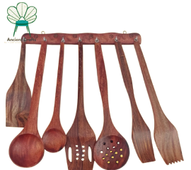 Wooden Non Stick Cooking Utensils Set  For Kitchen - 1 Set