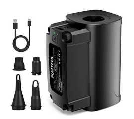 Pumteck Rechargeable Electric Air Pump With 4 Nozzle, For Inflatables - 4000mAh